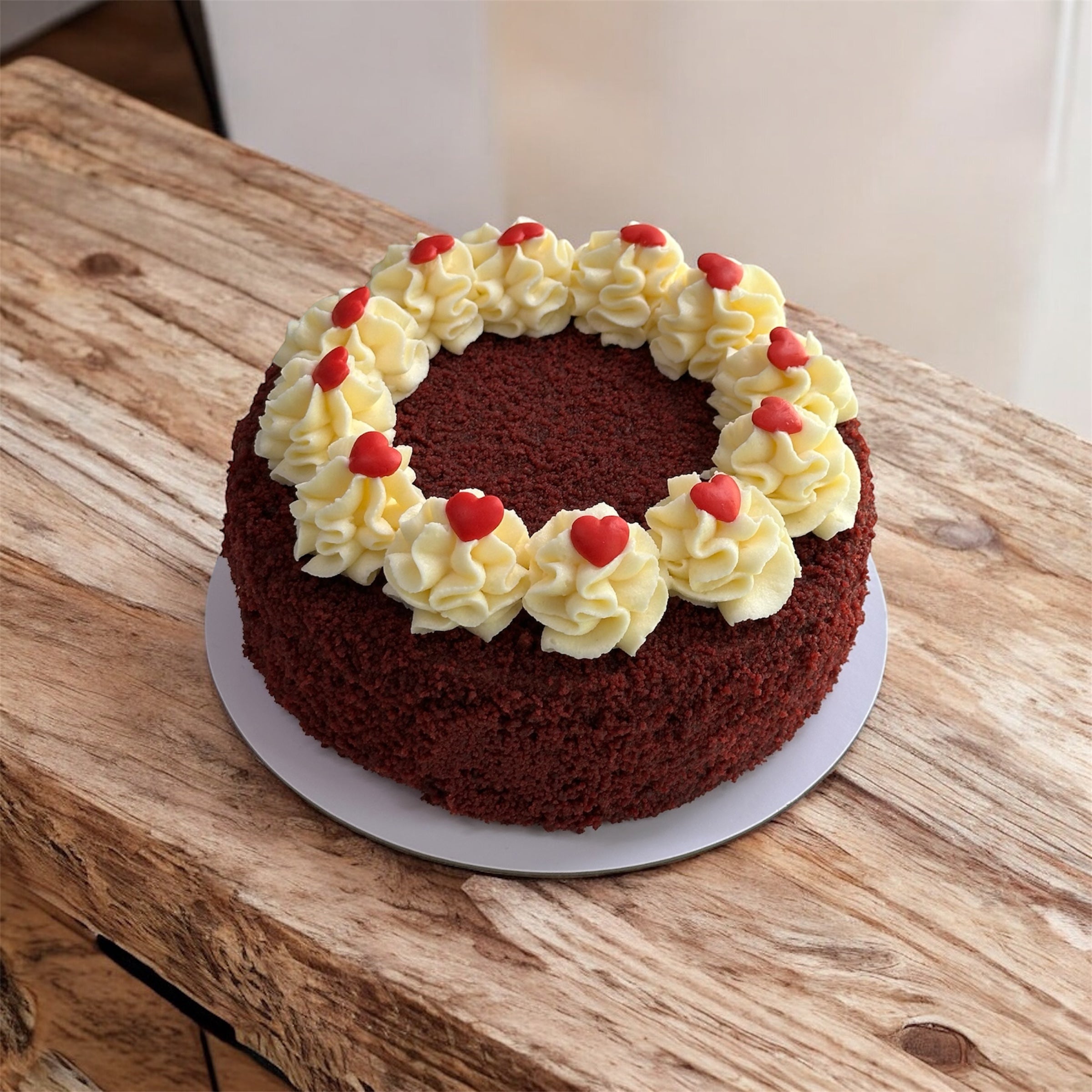 Red velvet lamington cake