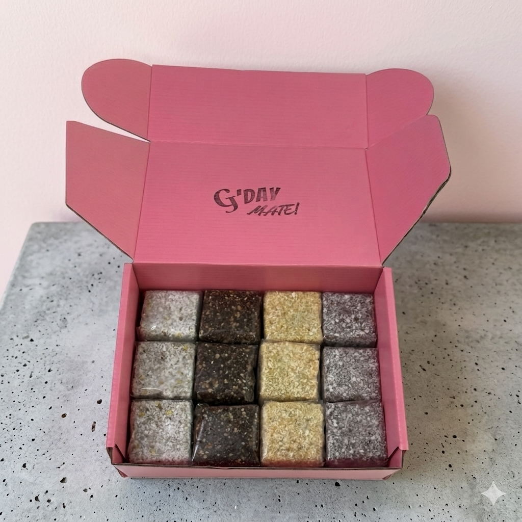 12pcs Mini lamington box