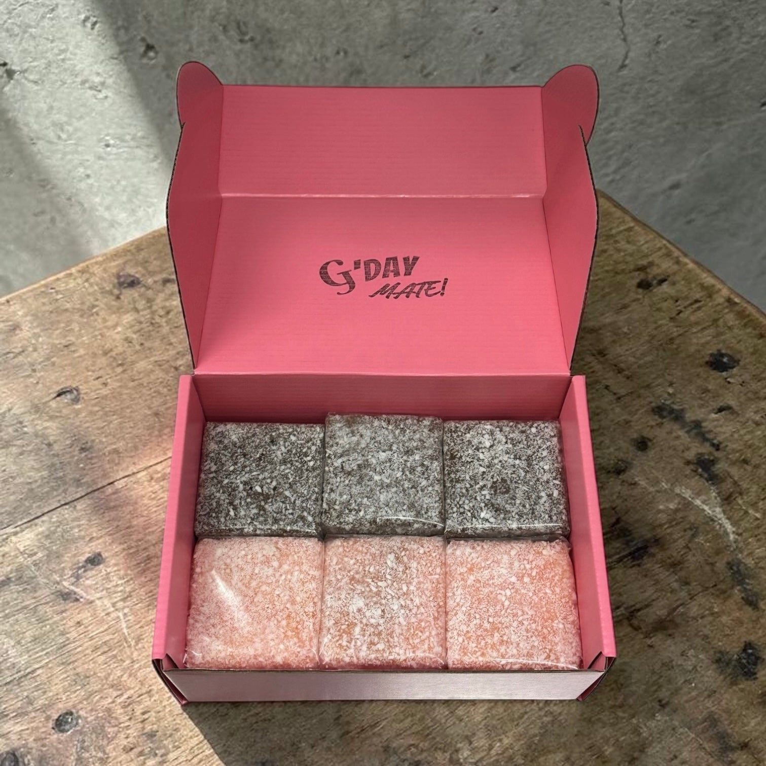 6pcs Regular lamington box