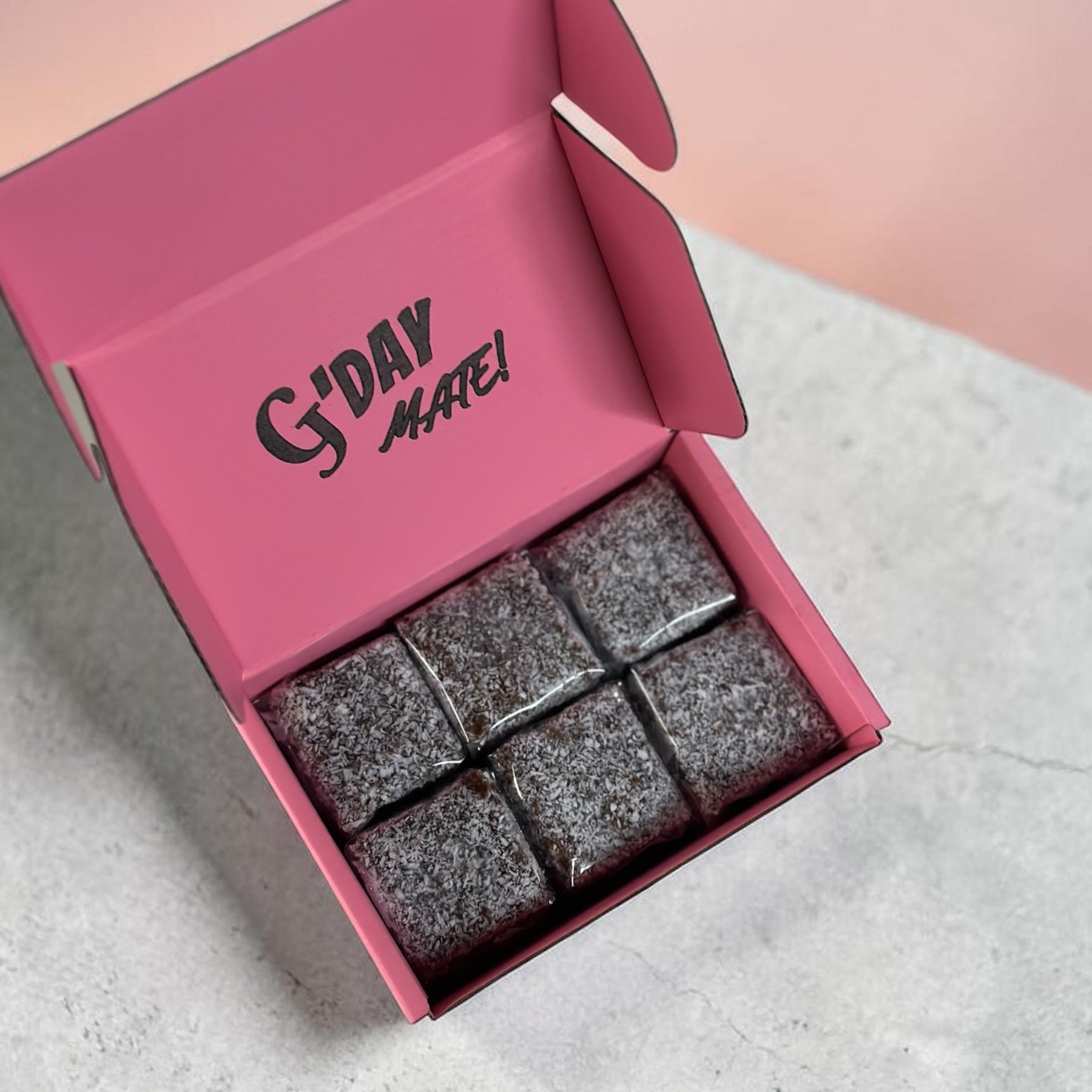 6pcs Mini lamington box