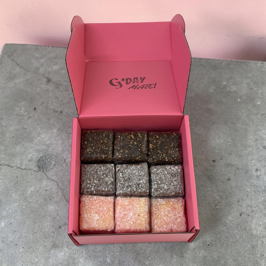 9pcs Mini lamington box
