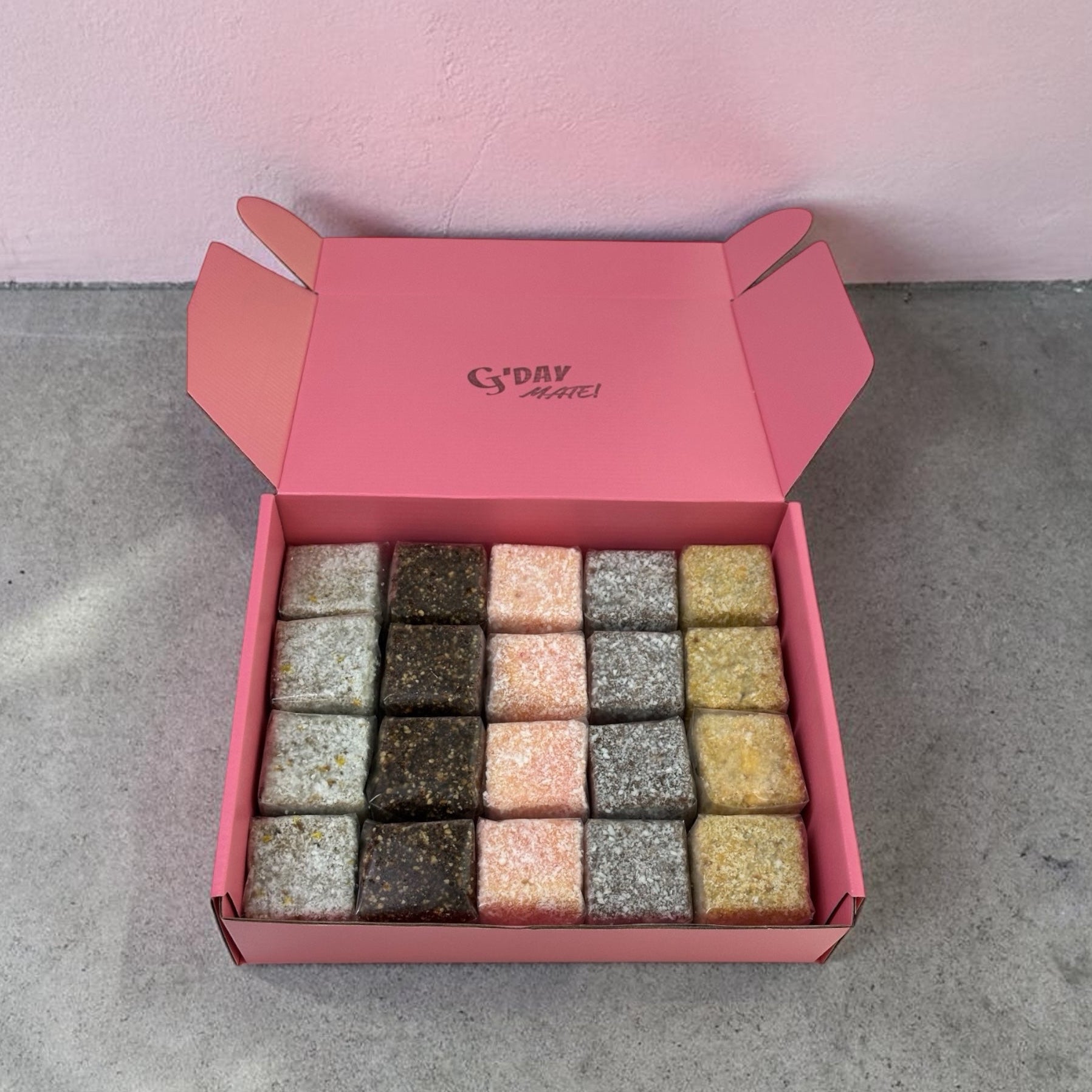 20pcs Mini lamington box