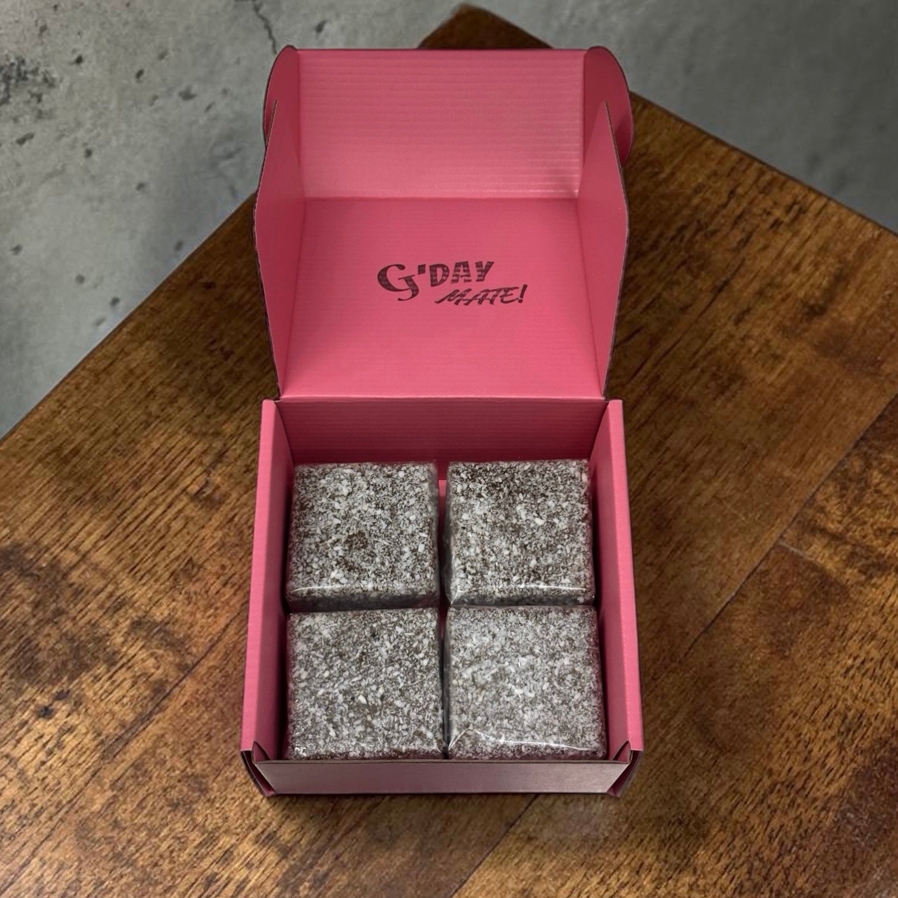 4pcs Regular lamington box