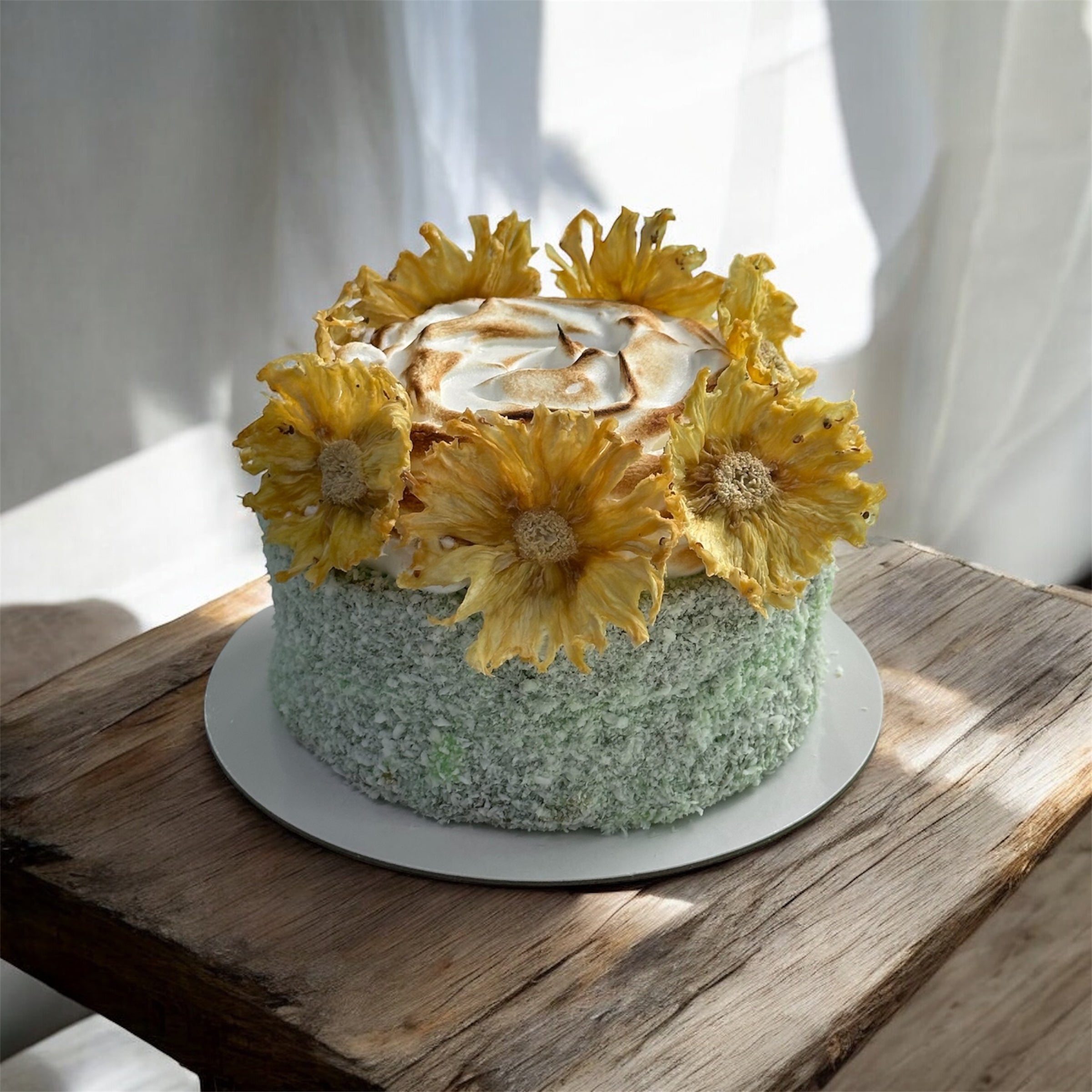 *Seasonal*Pandan Colada Lamington Cake